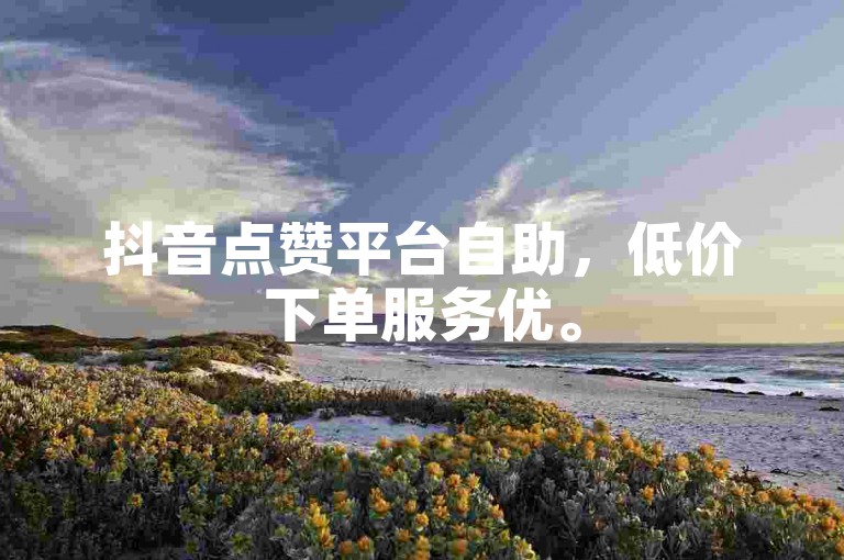 抖音点赞平台自助，低价下单服务优。