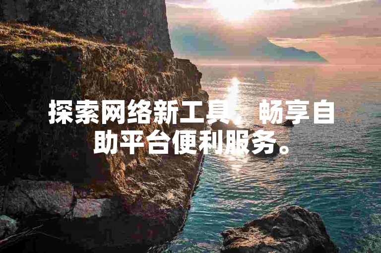 探索网络新工具，畅享自助平台便利服务。