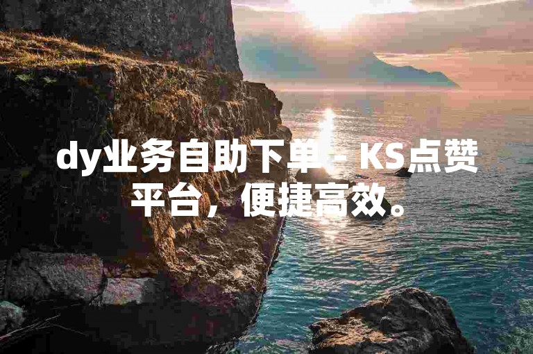 dy业务自助下单 - KS点赞平台，便捷高效。