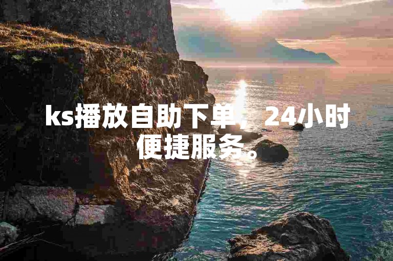 ks播放自助下单，24小时便捷服务。
