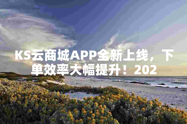 KS云商城APP全新上线，下单效率大幅提升！2025必备。