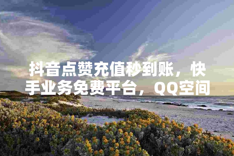 抖音点赞充值秒到账，快手业务免费平台，QQ空间访客量免费网站，头条粉丝购买2023下单。