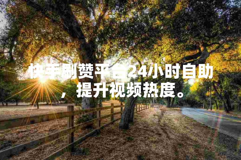 快手刷赞平台24小时自助，提升视频热度。