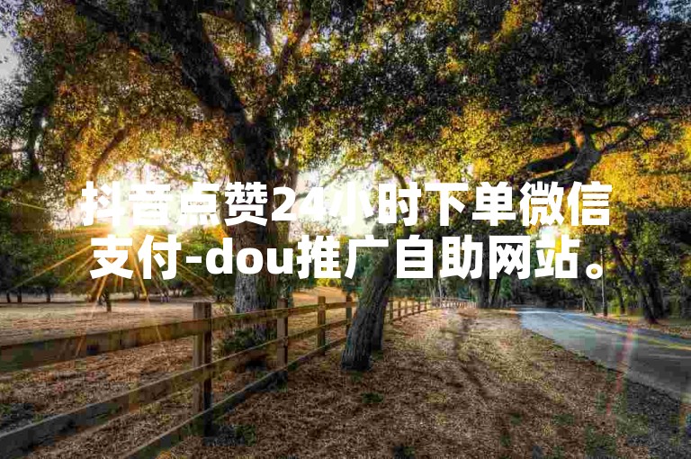抖音点赞24小时下单微信支付-dou推广自助网站。