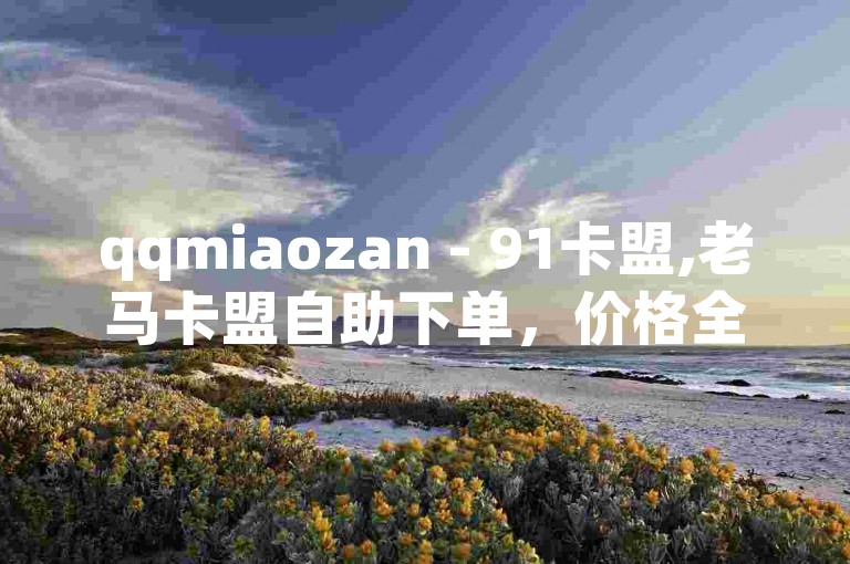 qqmiaozan - 91卡盟,老马卡盟自助下单，价格全网最低。