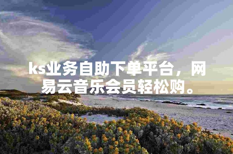 ks业务自助下单平台，网易云音乐会员轻松购。
