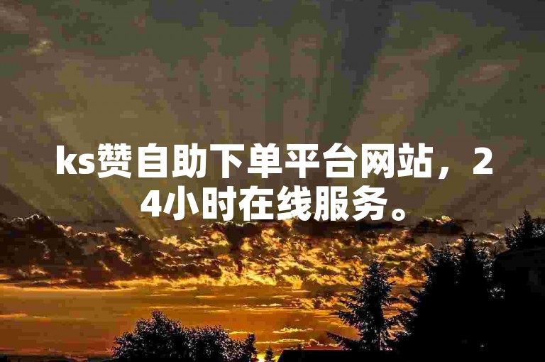 ks赞自助下单平台网站，24小时在线服务。