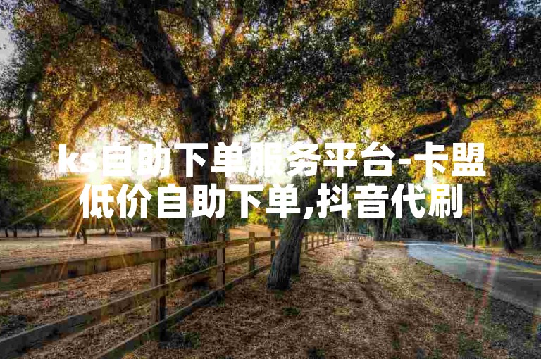 ks自助下单服务平台-卡盟低价自助下单,抖音代刷