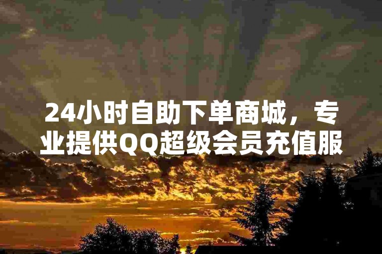 24小时自助下单商城，专业提供QQ超级会员充值服务。