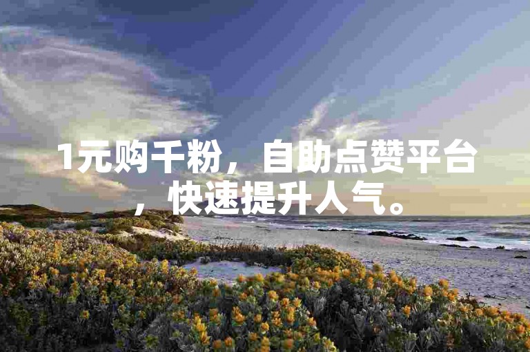1元购千粉，自助点赞平台，快速提升人气。