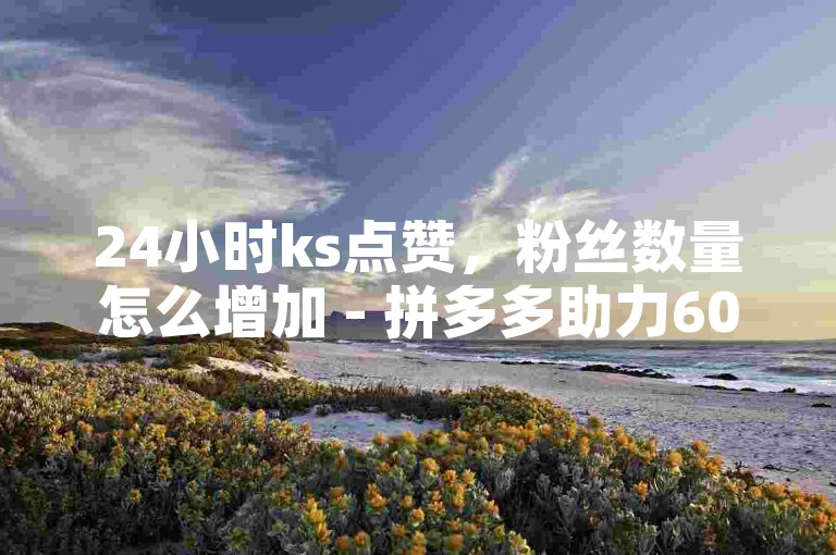 24小时ks点赞，粉丝数量怎么增加 - 拼多多助力600元要多少人 - 阿安卡盟24小时自助下单