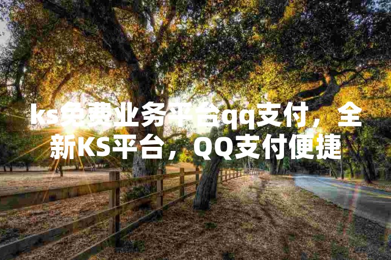 ks免费业务平台qq支付，全新KS平台，QQ支付便捷无忧。