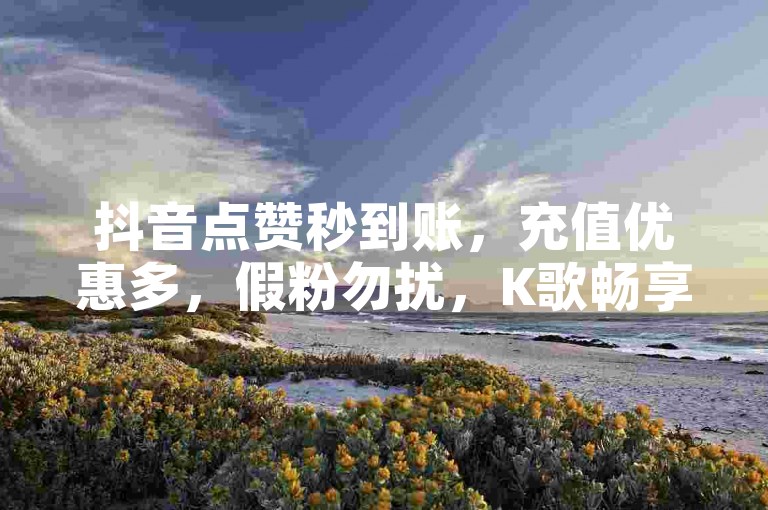 抖音点赞秒到账，充值优惠多，假粉勿扰，K歌畅享。