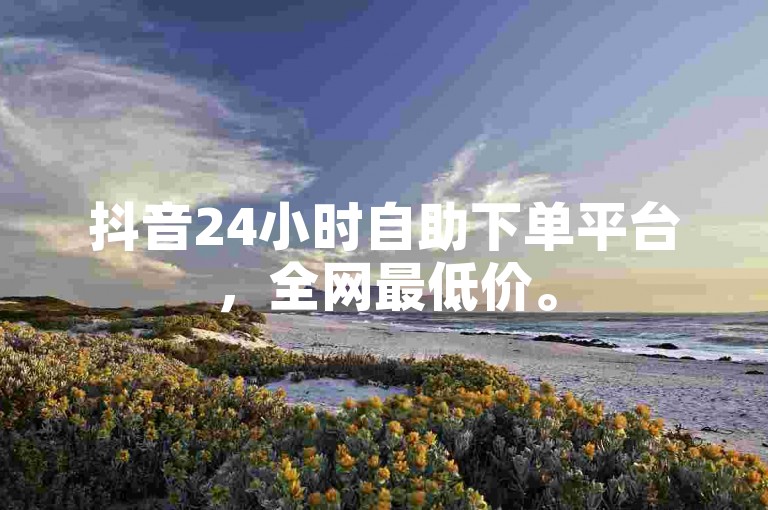抖音24小时自助下单平台，全网最低价。