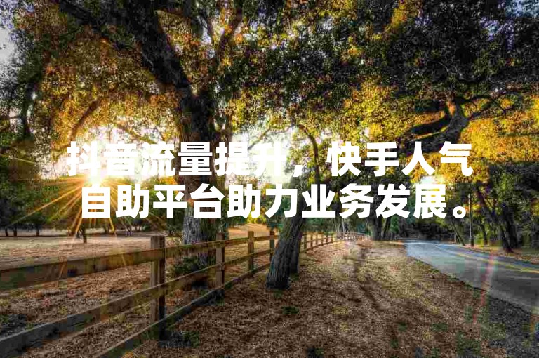 抖音流量提升，快手人气自助平台助力业务发展。