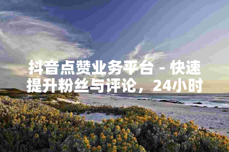 抖音点赞业务平台 - 快速提升粉丝与评论，24小时自助服务。