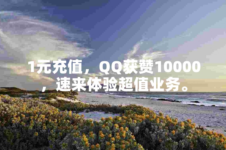 1元充值，QQ获赞10000，速来体验超值业务。