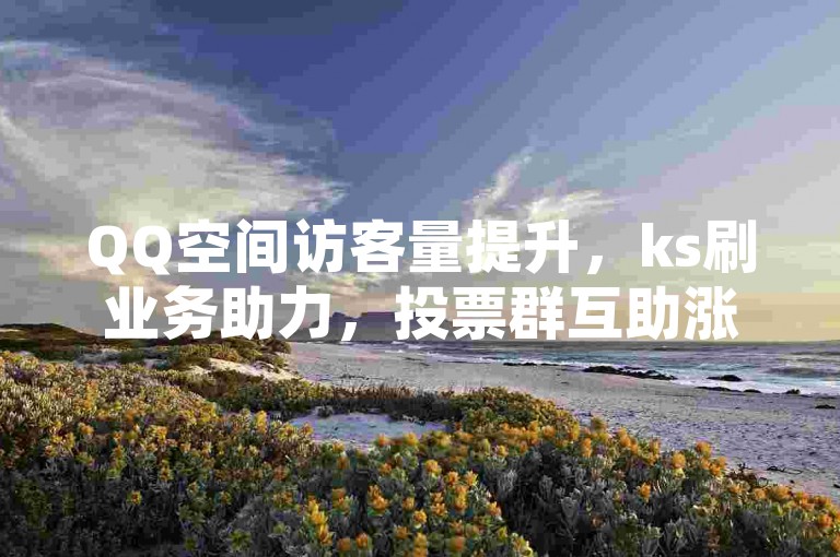 QQ空间访客量提升，ks刷业务助力，投票群互助涨人气。