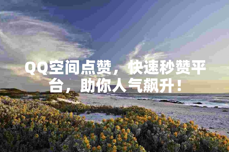 QQ空间点赞，快速秒赞平台，助你人气飙升！