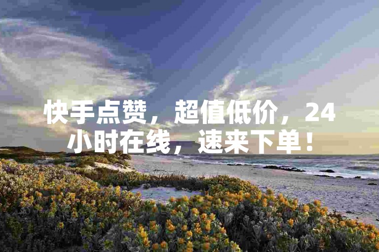 快手点赞，超值低价，24小时在线，速来下单！