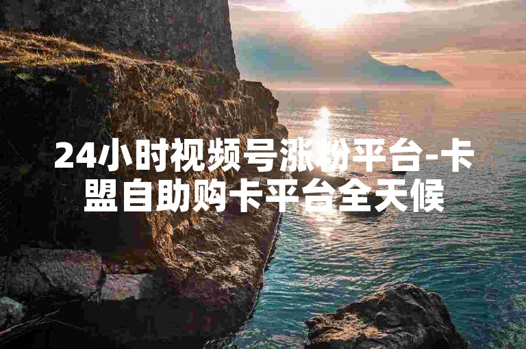 24小时视频号涨粉平台-卡盟自助购卡平台全天候
