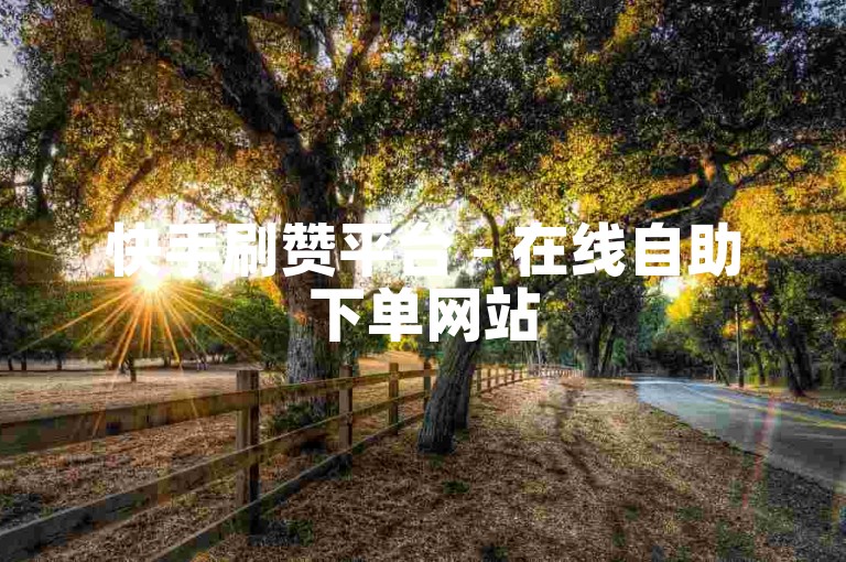 快手刷赞平台 - 在线自助下单网站