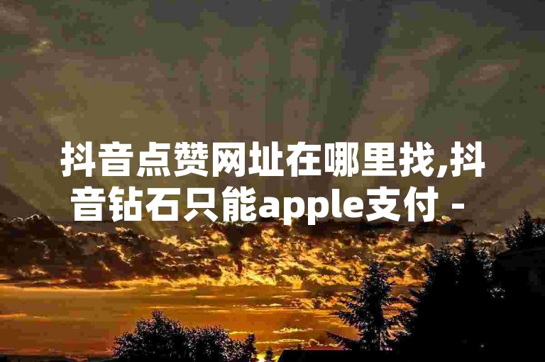 抖音点赞网址在哪里找,抖音钻石只能apple支付 - 拼多多扫码助力网站 - qq卡盟网站平台