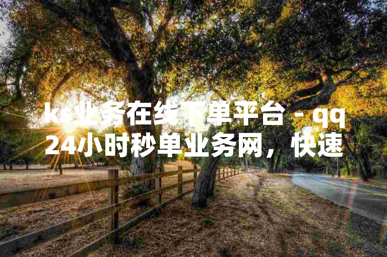ks业务在线下单平台 - qq24小时秒单业务网，快速便捷。