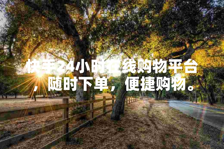 快手24小时在线购物平台，随时下单，便捷购物。