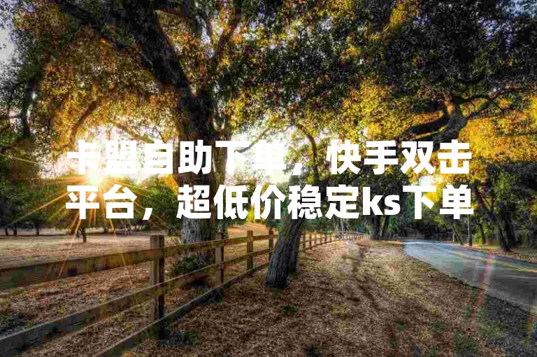 卡盟自助下单，快手双击平台，超低价稳定ks下单，刷qq空间访客量。