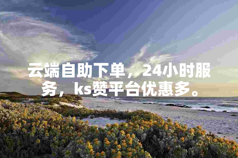 云端自助下单，24小时服务，ks赞平台优惠多。