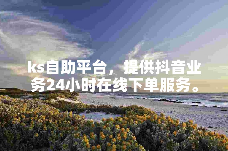 ks自助平台，提供抖音业务24小时在线下单服务。