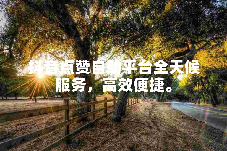 抖音点赞自助平台全天候服务，高效便捷。
