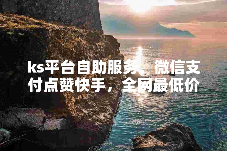 ks平台自助服务，微信支付点赞快手，全网最低价。