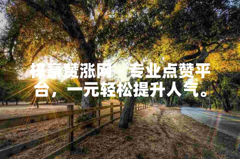 梓豪赞涨网 - 专业点赞平台，一元轻松提升人气。