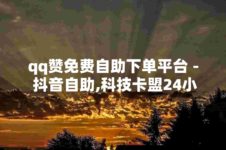 qq赞免费自助下单平台 - 抖音自助,科技卡盟24小时自助下单平台 - 全网最低价24小时自助下单平台老马