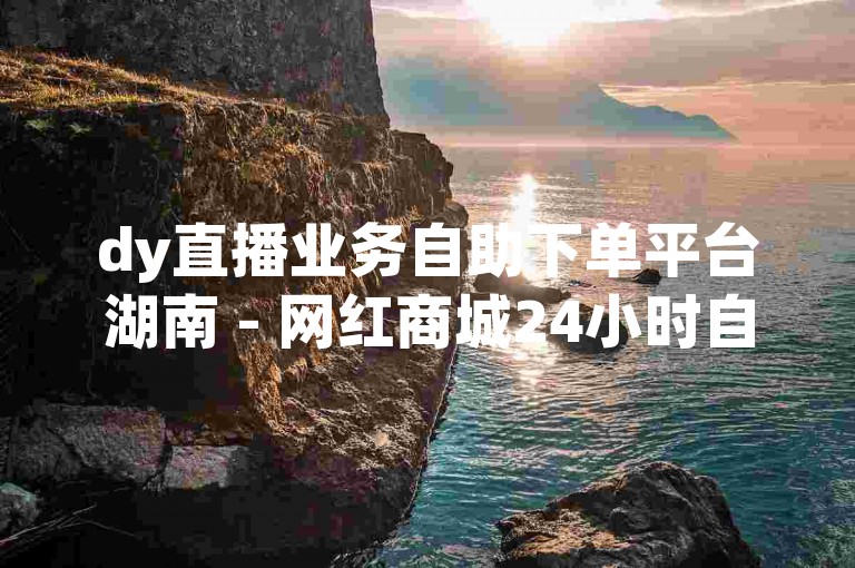 dy直播业务自助下单平台湖南 - 网红商城24小时自助下单，便捷高效。