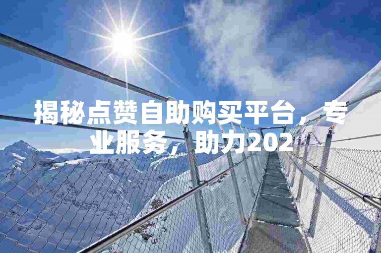揭秘点赞自助购买平台，专业服务，助力2025成功！