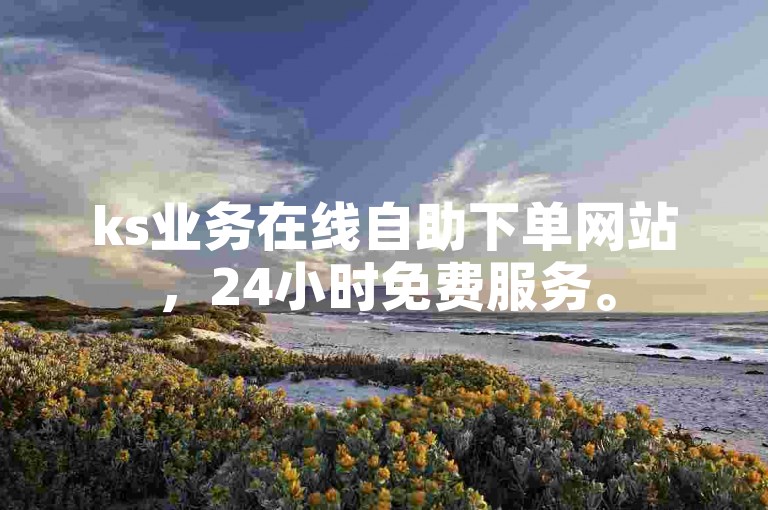 ks业务在线自助下单网站，24小时免费服务。