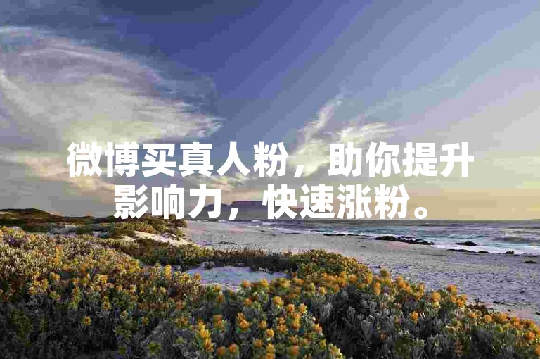 微博买真人粉，助你提升影响力，快速涨粉。