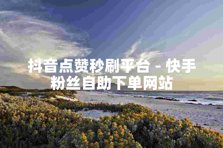 抖音点赞秒刷平台 - 快手粉丝自助下单网站
