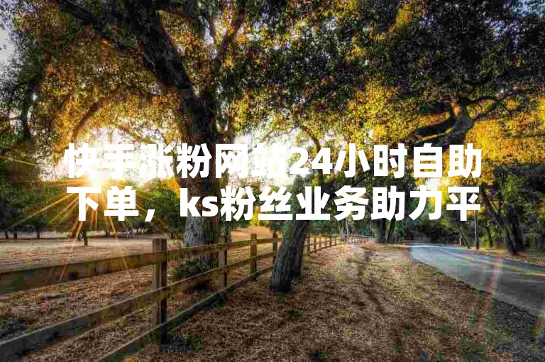 快手涨粉网站24小时自助下单，ks粉丝业务助力平台超便宜。