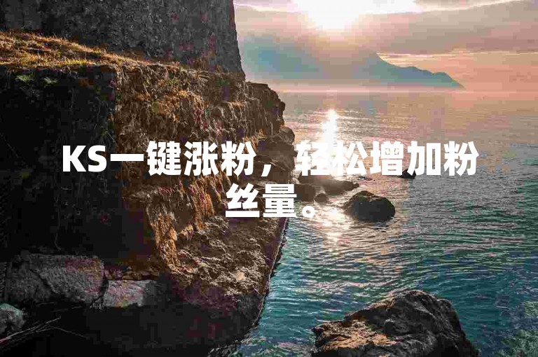 KS一键涨粉，轻松增加粉丝量。