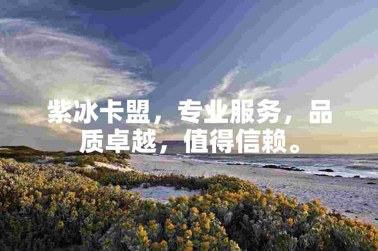 紫冰卡盟，专业服务，品质卓越，值得信赖。
