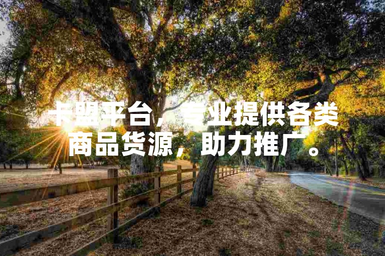 卡盟平台，专业提供各类商品货源，助力推广。