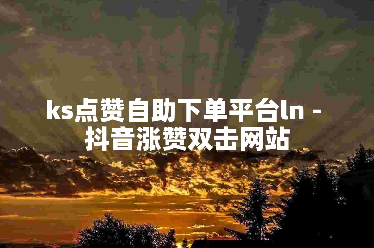 ks点赞自助下单平台ln - 抖音涨赞双击网站
