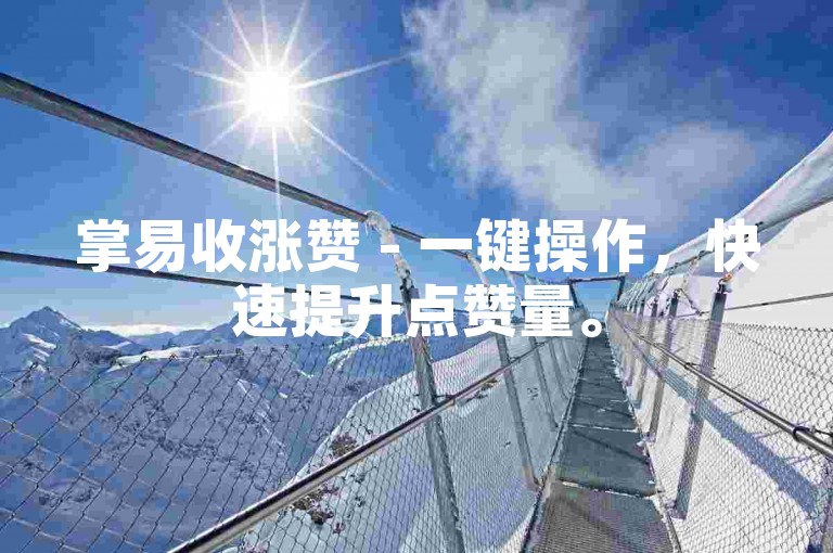 掌易收涨赞 - 一键操作，快速提升点赞量。