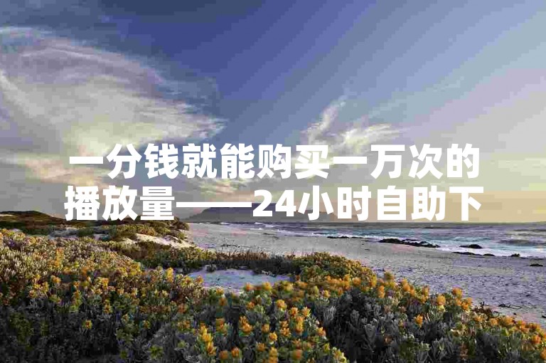 一分钱就能购买一万次的播放量——24小时自助下单服务。