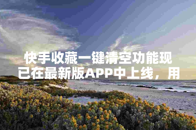快手收藏一键清空功能现已在最新版APP中上线，用户可通过自助平台便捷下单，享受真人服务。