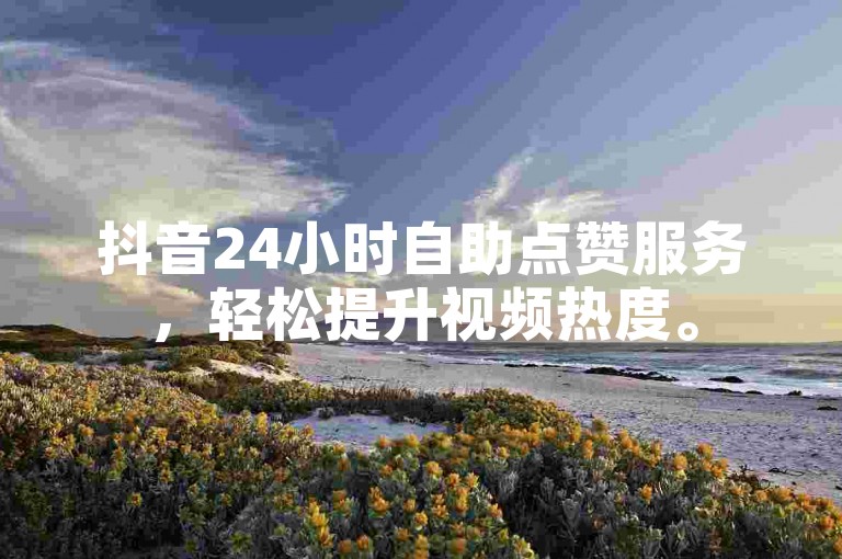 抖音24小时自助点赞服务，轻松提升视频热度。